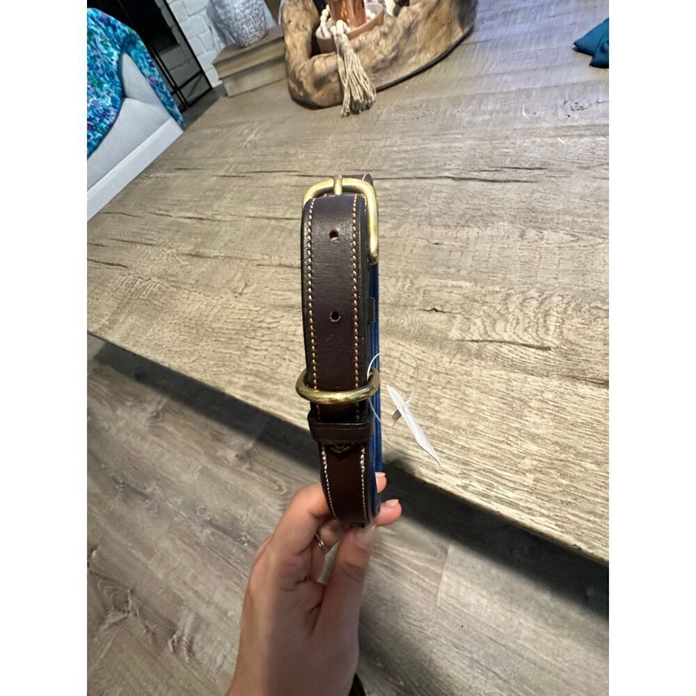 Leather and crystal dog collar